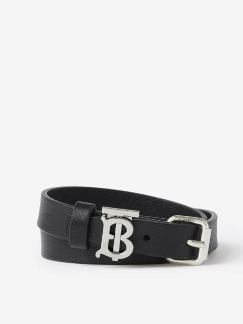 Burberry Monogram Motif Leather Bracelet