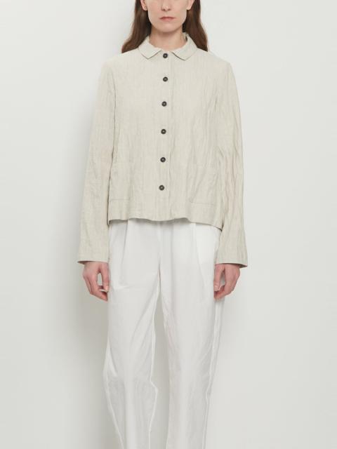 apuntob Cotton Linen Herringbone Jacket