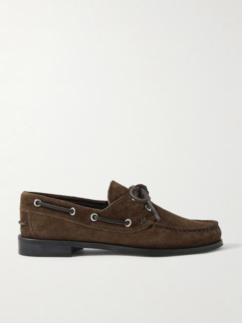 Aeyde Harris Suede Boat Shoes
