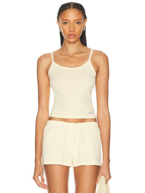 Sporty & Rich Signature Logo House Tank Top