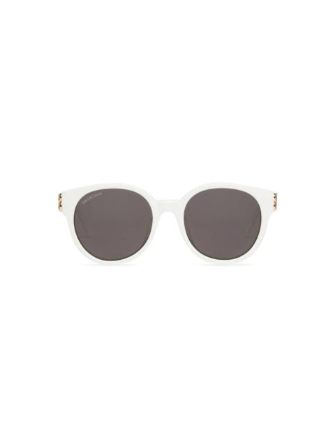 BALENCIAGA Women's Dynasty Round Sunglasses in White