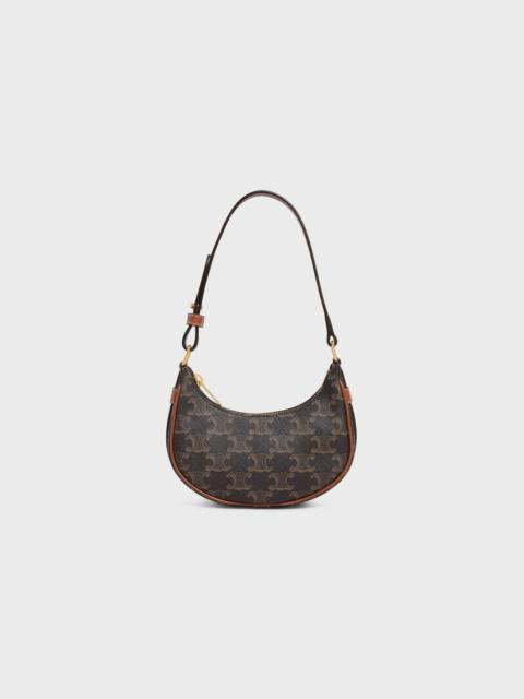 CELINE MINI AVA in Triomphe canvas and calfskin