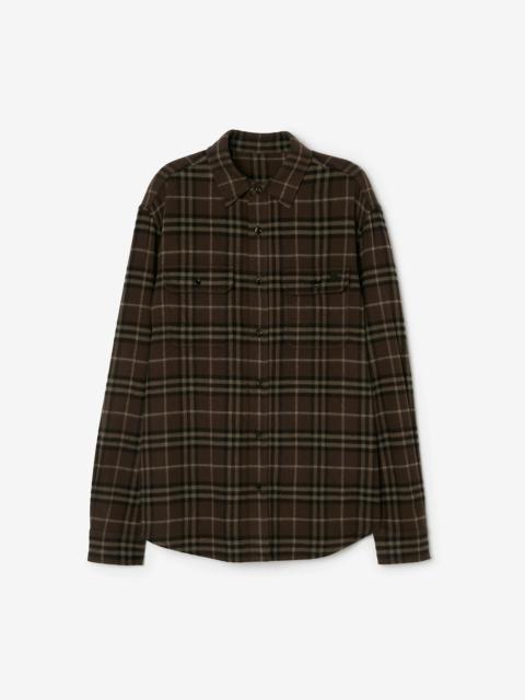Burberry Check Wool Flannel Overshirt