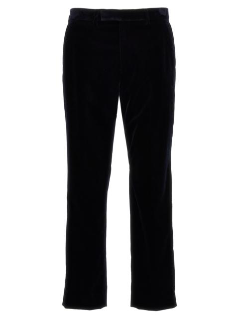 GUCCI Gucci Cotton-Blend Velvet Trousers — Black