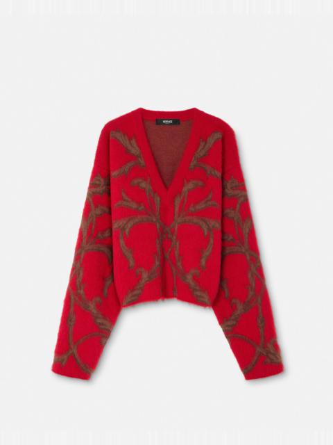 VERSACE Acanthus Leaves Mohair-Blend Sweater