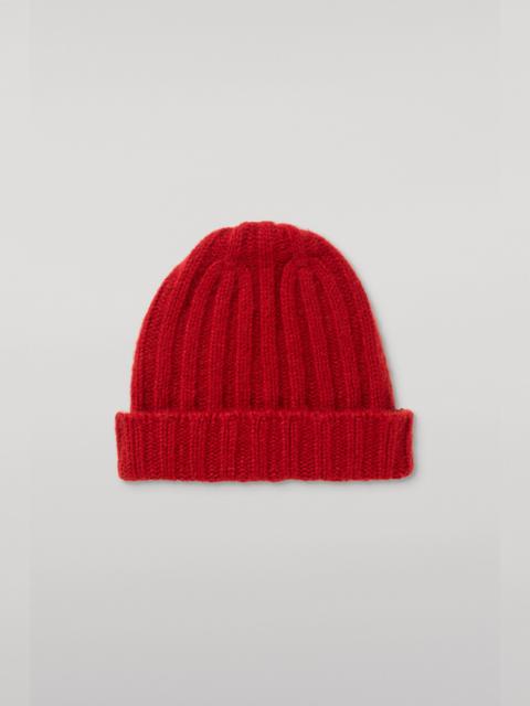 Johnstons of Elgin Bhaltair Red Cashmere Silk Beanie