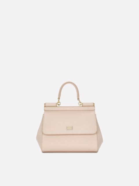 Small dauphine leather Sicily bag