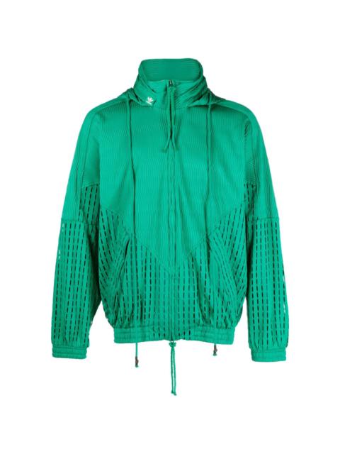 SFTM perforated hooded jacket