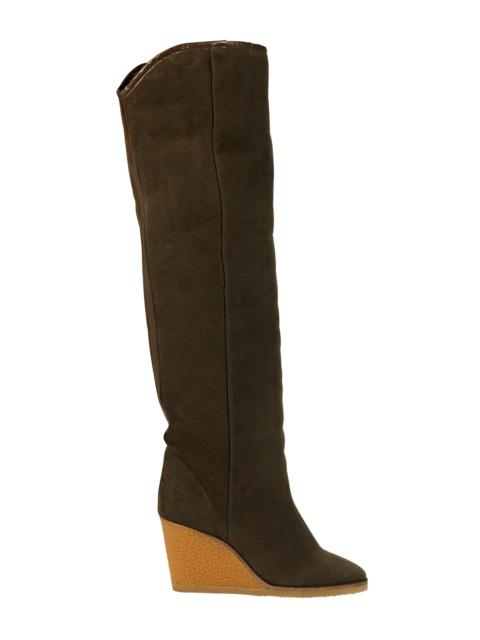 Tilin Shearling-Lined Suede Knee Boots