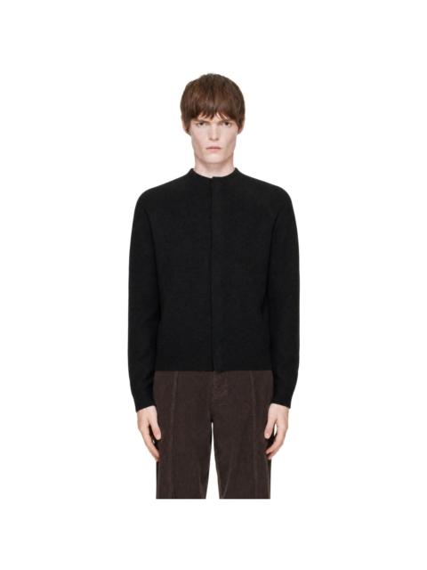 AMOMENTO Black Rounded Sleeve Cardigan