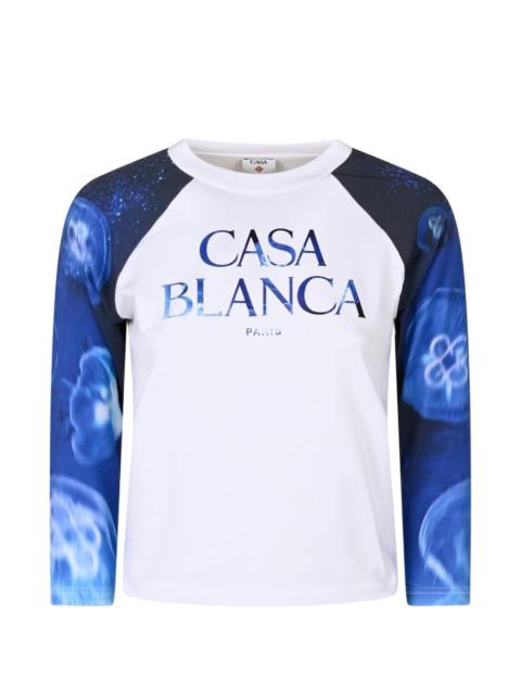 CASABLANCA Medusa Sportive logo-print T-shirt