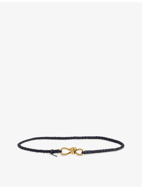 Bottega Veneta Andiamo braided leather belt