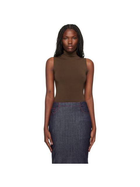 Wolford Brown Viscose String Bodysuit