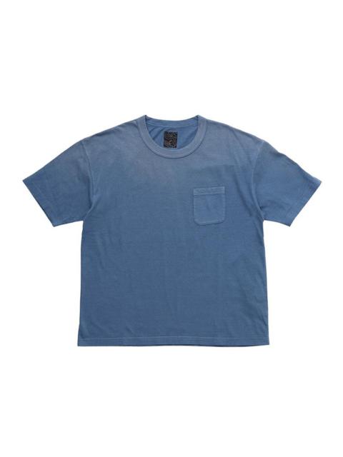 visvim JUMBO TEE S/S DMGD BLUE