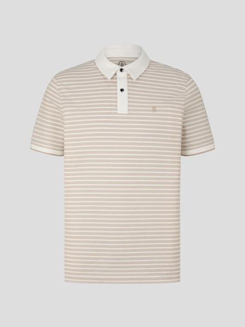 Timo Polo shirt in Beige/White