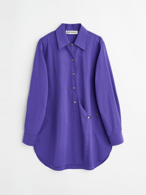 Wave Shirt Deep Blue Super Poplin