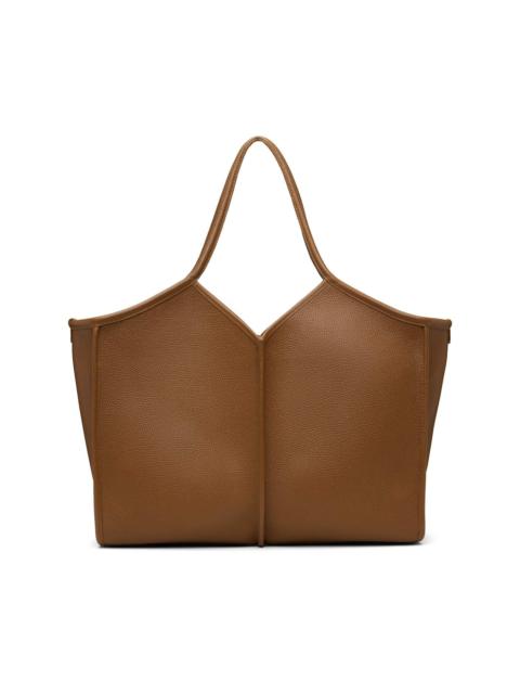 HEREU Brown Calella Medium Squared Tote