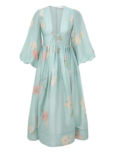Zimmermann ILLUMINATE DRAWN BILLOW DRESS