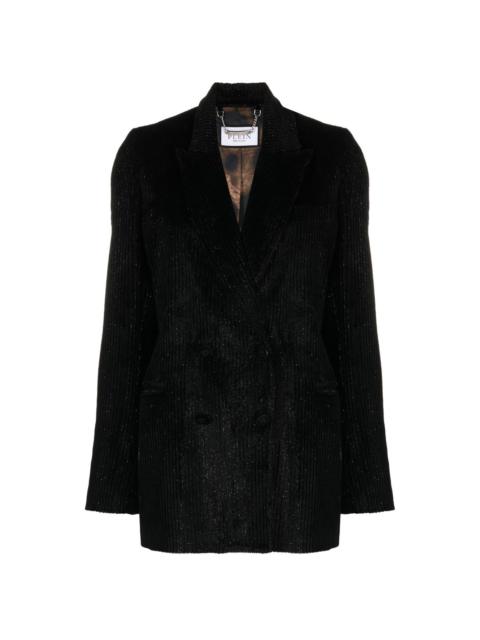 PHILIPP PLEIN metallic corduroy blazer