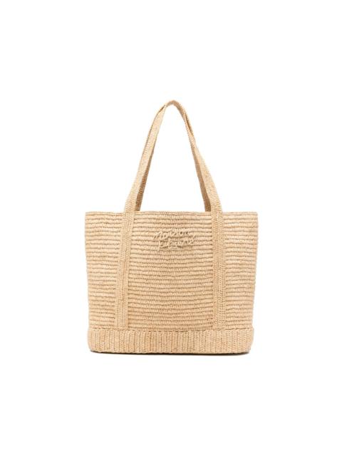 Maison Kitsuné logo-lettering tote bag