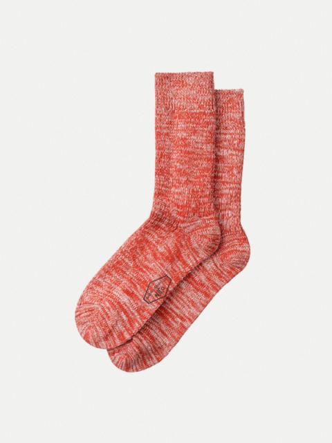 Nudie Jeans Chunky Sock Rebirth Redmelange