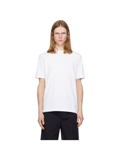 Thom Browne White Classic Pique 4-Bar T-shirt