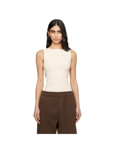 entire studios Off-White Boat Neck Top