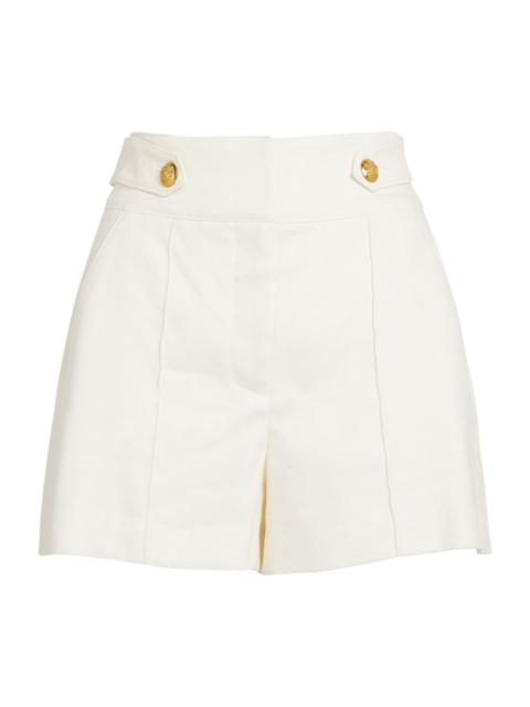 Linen-Blend Runo Shorts