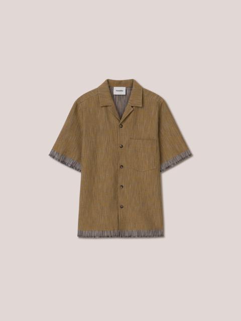 Nanushka BODIL - 60’s pleat shirt - Khaki melange