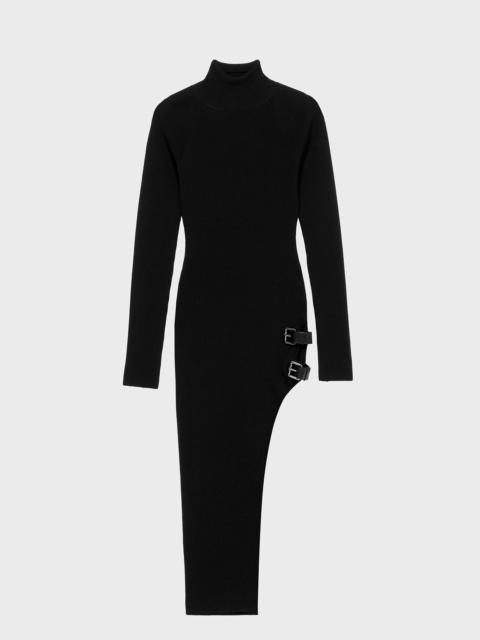 Blumarine MIDI KNIT DRESS WITH BUCKLES