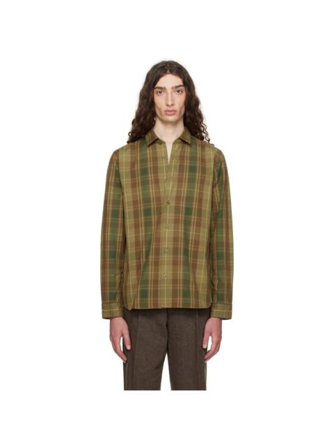 HUGO Green Check Shirt