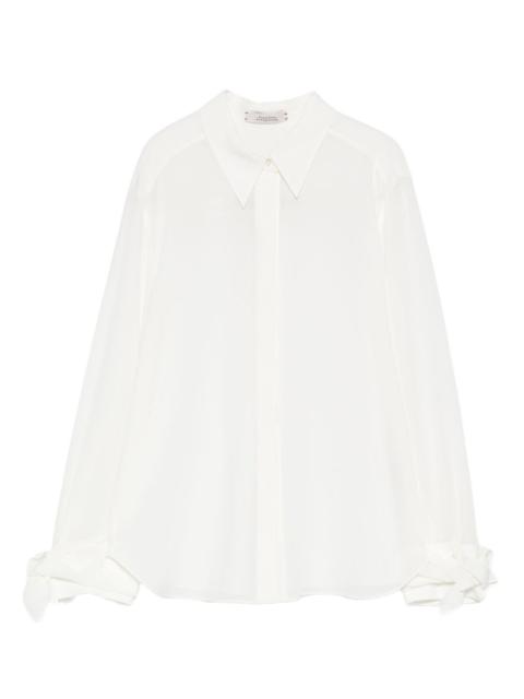DOROTHEE SCHUMACHER tie-cuff crepe top
