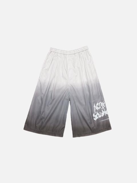 Acne Studios Oversized logo shorts - White/brown