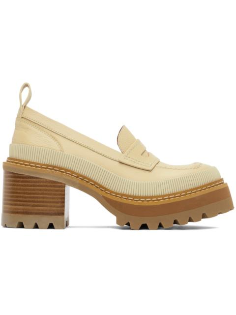 See by Chloé SSENSE Exclusive Beige Mahalia Loafers