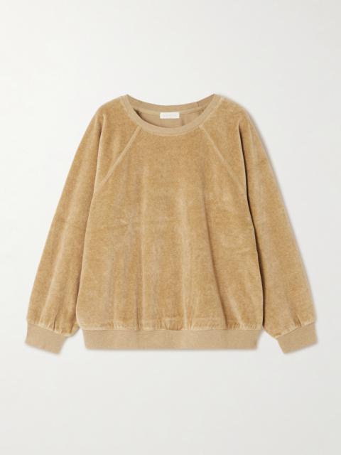 SUZIE KONDI Samos Cotton-blend Velour Sweatshirt