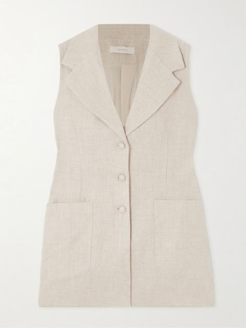 FAITHFULL Josette linen vest Beige