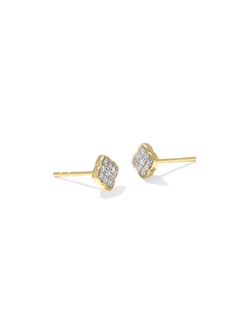 KENDRA SCOTT 0.10 ct Pave Dira 14k Yellow Gold Stud Earrings
