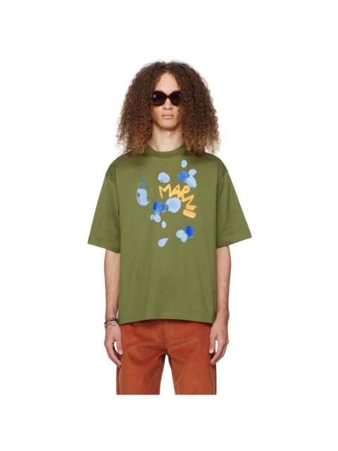 Green Dripping Flower T-Shirt