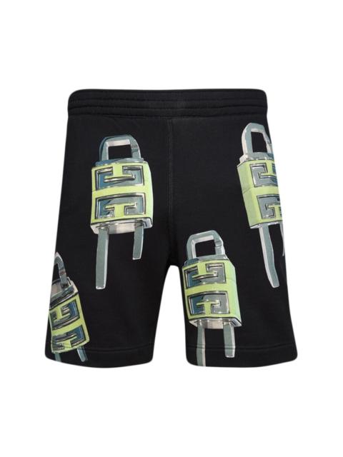 4G Padlock-print bermuda shorts