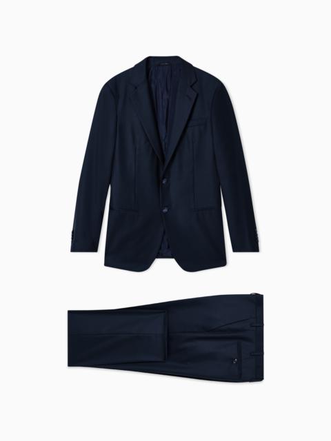 GIORGIO ARMANI MANHATTAN LINE VIRGIN-WOOL SINGLE-BREASTED SUIT