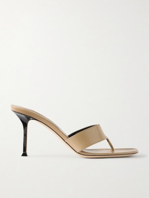 CHRISTEN Helix 75 Leather Thong Sandals