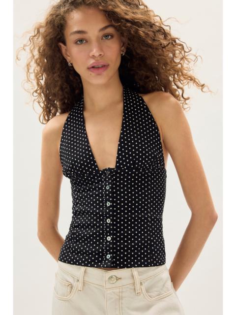 FREE PEOPLE Ramona Printed Halter Top
