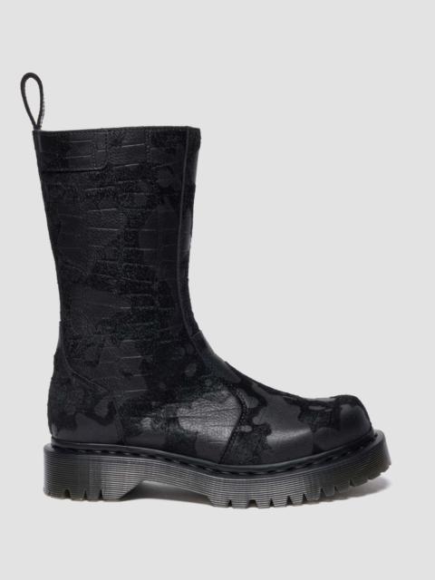 Dr. Martens REJENA Hair On Croc Emboss Leather Boots