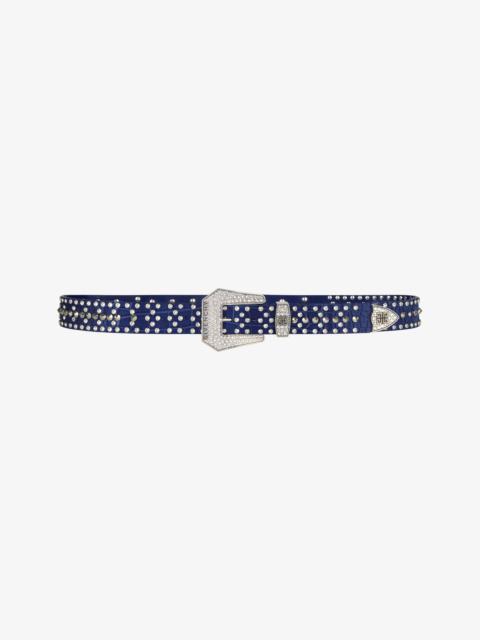 Givenchy BELT IN LEATHER WITH STUDS AND CRYSTALS