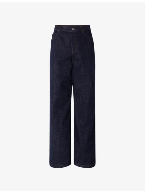 soeur Calvin Straight-Leg Mid-Rise Jeans
