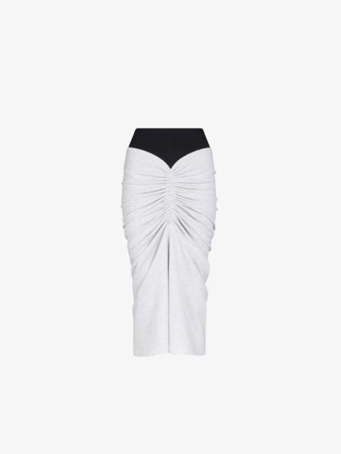 Alaïa DRAPED FLEECE SKIRT