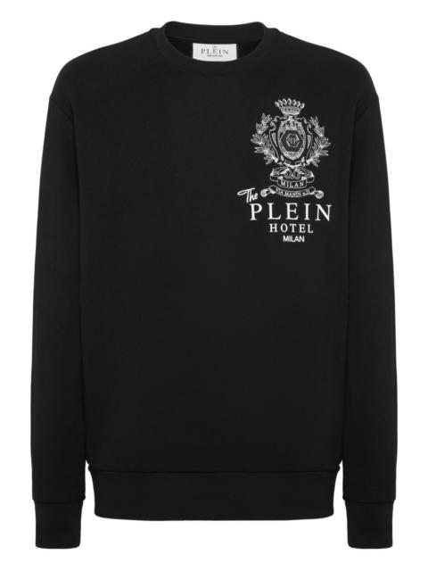 PHILIPP PLEIN Plein Hotel crest-embellished sweatshirt
