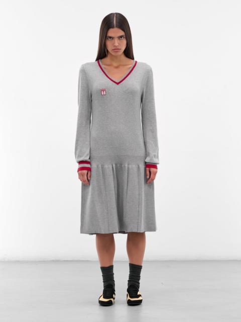 Kiko Kostadinov Gray Vivian Knit Mini Dress