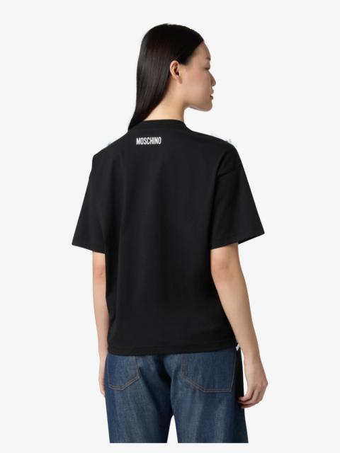 Moschino ORGANIC COTTON JERSEY T-SHIRT WITH BOWS