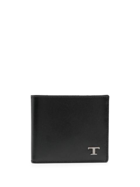 Tod's logo-plaque leather wallet